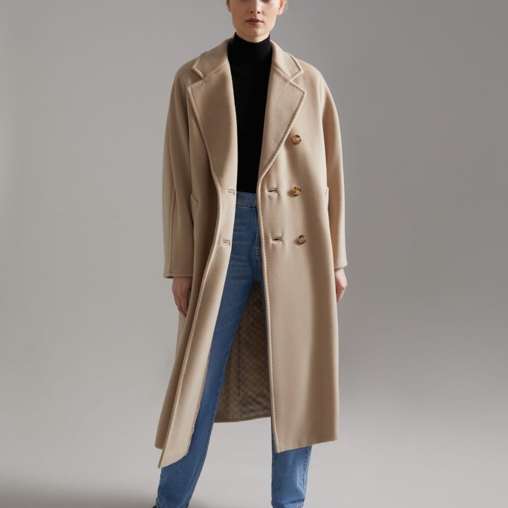 MAX MARA 101801 Icon Coat (Madame Coat) - Sand